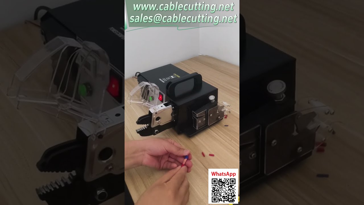 EM 6B2BC Elektromos Krimpelőgép – Kétvezetékes krimpelés vágó- és szigeteléseltávolító funkcióval