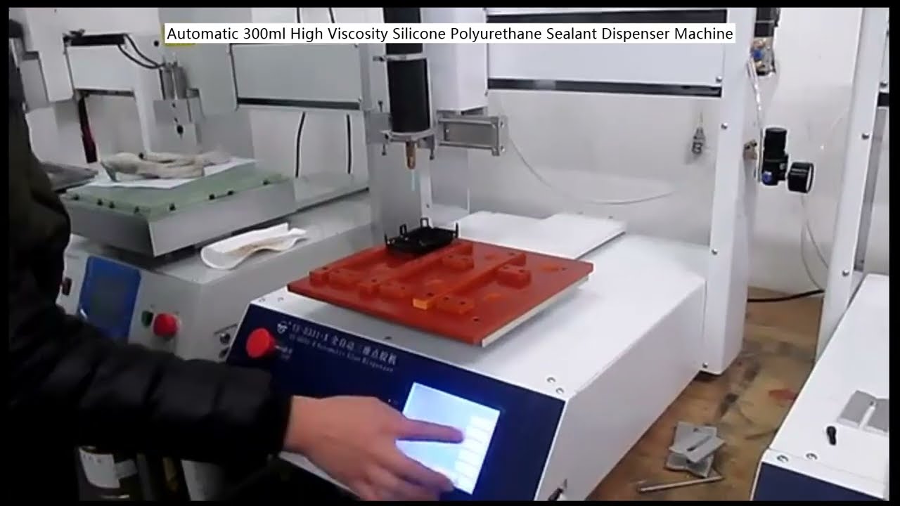 Professzionális 300 ml-es Nagy Viszkozitású Automata Szilikon-Poliuretán Tömítőanyag-adagoló Gép