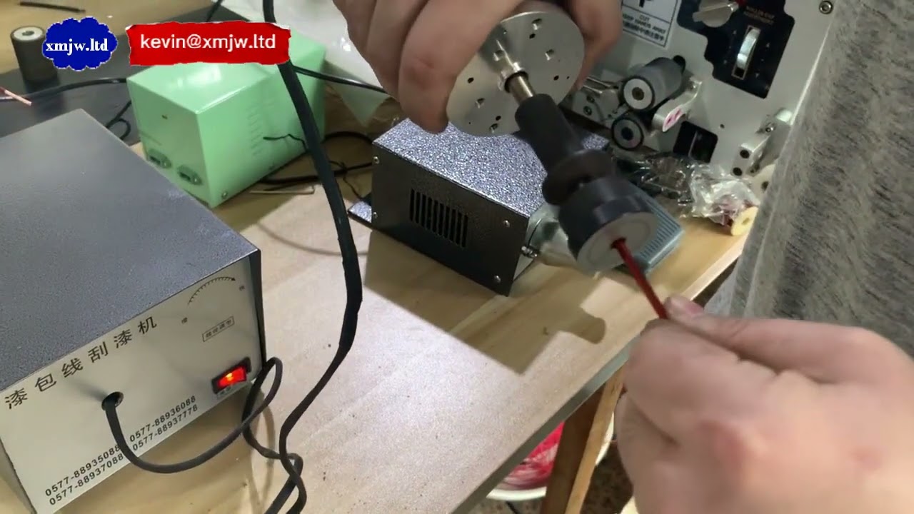 Mágneshuzal-csupaszító gép zománcozott rézhez – Automata huzalstrippelő gép
