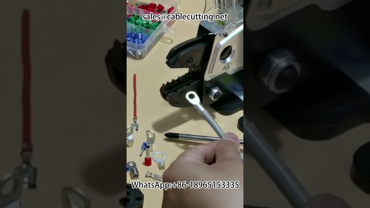 Pneumatic terminal crimping machine 5ND can crimp a variety of terminal types!